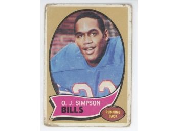 1970 Topps O.J. Simpson Rookie