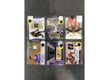 Lot Of (6) Basketball Autographed Relic/ RPA Cards