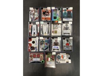 Lot Of (15) Football Relic Autographed/ RPA Cards
