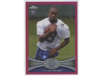 2012 Topps Chrome T.Y. Hilton Pink Refractor Rookie #/399