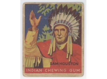 1933 Indian Chewing Gum #61 Sam Houston