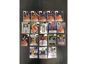 Lot Of (18) Basketball Autographed Cards