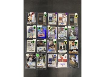 Lot Of (20) Baseball Autographed Cards