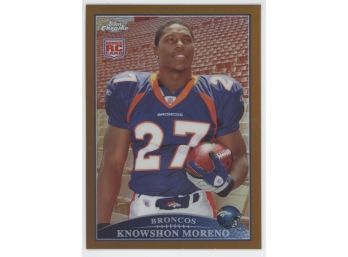 2009 Topps Chrome Knowshon Moreno Rookie Copper Refractor #/649