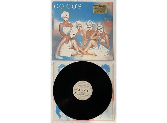 Go-Go's - Beauty And The Beat - SIGNED BY ENTIRE BAND On Back Cover W/ Ticket SP70021 EX