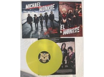Michael Monroe - One Man Gang - 2019 UK Import GREEN VINYL SLM075P42 - Complete With AUTOGRAPHED Insert NM