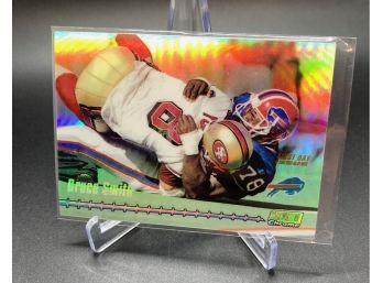 1999 Stadium Club Chrome First Day Issue Refractor Bruce Smith Serial Numbered Out Of 25