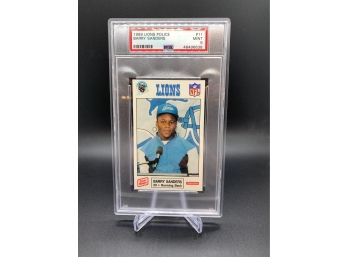 1989 Lions Police Barry Sanders Rookie PSA 9