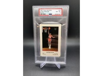 1983 Trail Blazers Police Clyde Drexler XRC PSA 8