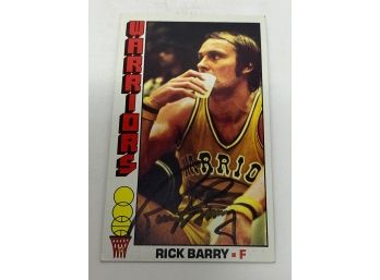 1976 Topps Rick Barry Autographed