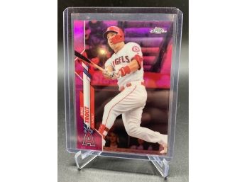 2020 Topps Chrome Mike Trout Pink Refractor