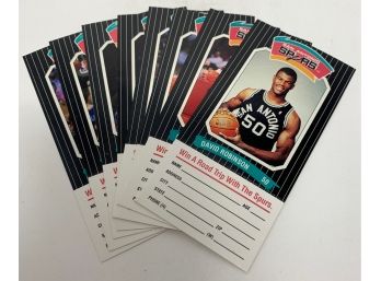 1988 Spurs Police Complete Set With David Robinson XRC
