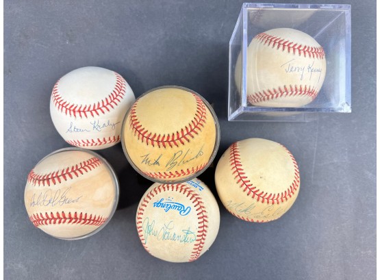 Collection Of Signed Baseballs