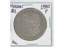 1880 P Morgan Silver Dollar AU