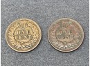 Pair Of Indian Head Pennies