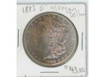 1883 O Morgan Silver Dollar Nice Toning