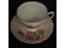 Vintage Floral Teacup And Saucer Marked Colclough China
