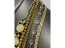 Lot Of Gold Tone Necklaces