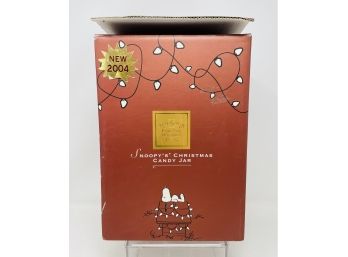 Lenox Snoopy Christmas Candy Jar In Original Box