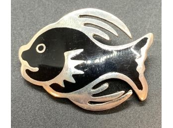 Mexican Sterling Silver Taxco Fish Pin