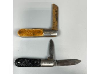 Pair Of Vintage Barlow Pocket Knives