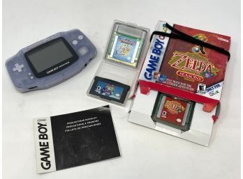 Vintage Gameboy Advance Lot With Games - In Working Condition!