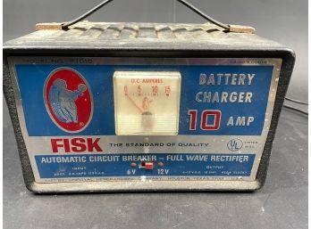 Vintage Fisk Battery Charger 10 Amp - Untested