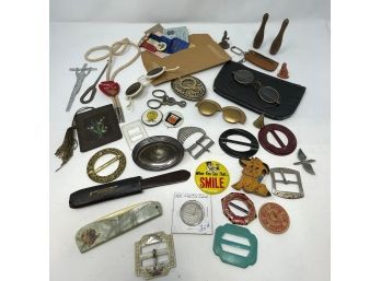 Large Lot Of Vintage Collectibles Including Antique Spectacles, Advertising And More!