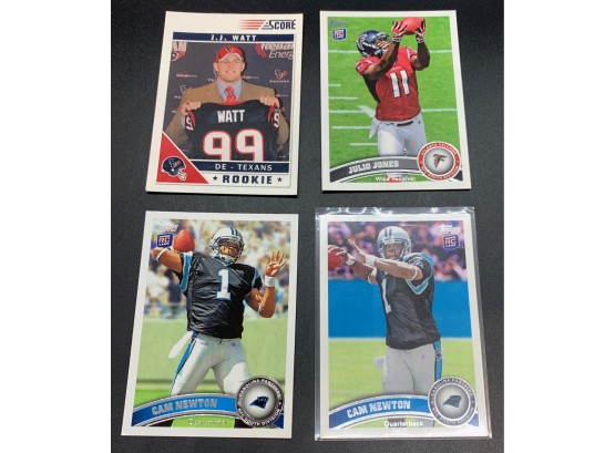 2011 Football Rookie Card Lot With Cam Newton SP