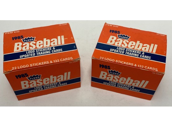Lot Of (2) 1985 Fleer Baseball Traded Sets