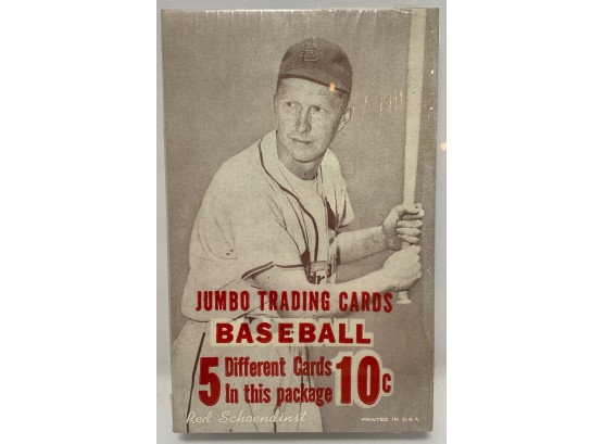 1947-66 Exhibit Baseball Card Unopened Pack With Red Schoendinst On Top