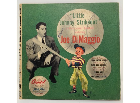 Original Joe DiMaggio 'Little Johnny Strikeout' 45rpm