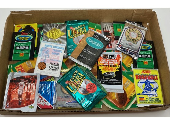 Tray Lot Of Assorted Unopened Packs