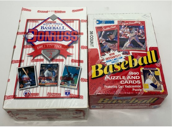 Lot Of (2) Donruss Baseball Sealed Wax Boxes