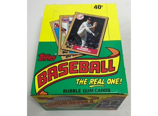1987 Topps Baseball Unopened Wax Box