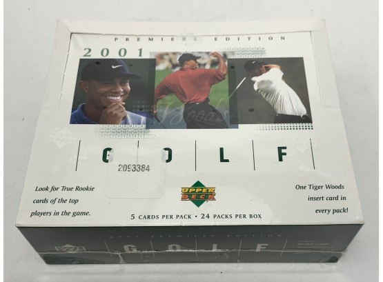 2001 Upper Deck Golf Sealed Hobby Box (Tiger Woods Rookie?)