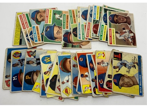 Estate Fresh Lot Of 1955 And 1956 Topps Baseball Cards