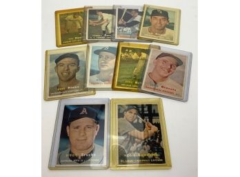 Lot Of (10) 1957 Topps Baseball Cards