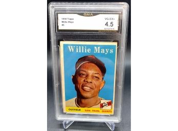 1958 Topps Willie Mays GMA 4.5