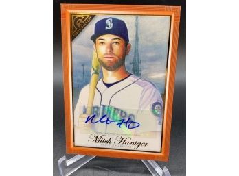 2019 Topps Gallery Orange Autograph Mitch Hanger Serial Numbered Out Of 25