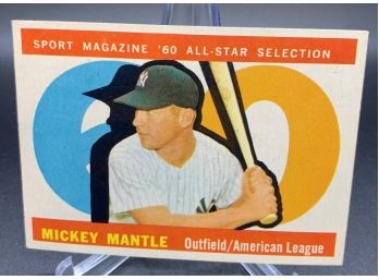 1960 Topps All Star Mickey Mantle