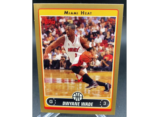 2006 Topps Gold Dwayne Wade Serial Numbered Out Of 500