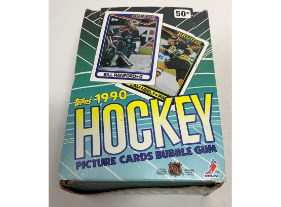 1990 Topps Hockey Wax Box