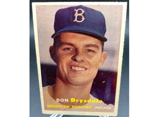 1957 Topps Don Drysdale Rookie Card