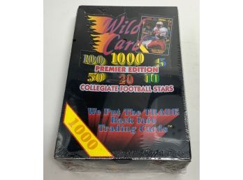 1991 Wild Card Collegiate Football Wax Box