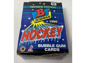 1990 Bowman Hockey Wax Box