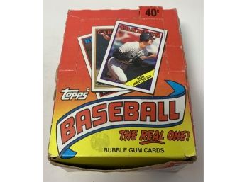 1988 Topps Baseball Wax Box