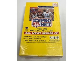 1990 Pro Set Football Series II Wax Box