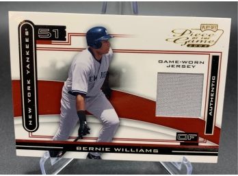 2003 Piece Of The Game Bernie Williams Game Used Relic