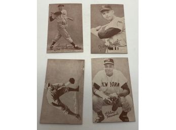 Lot Of (4) Baseball Exhibit Cards